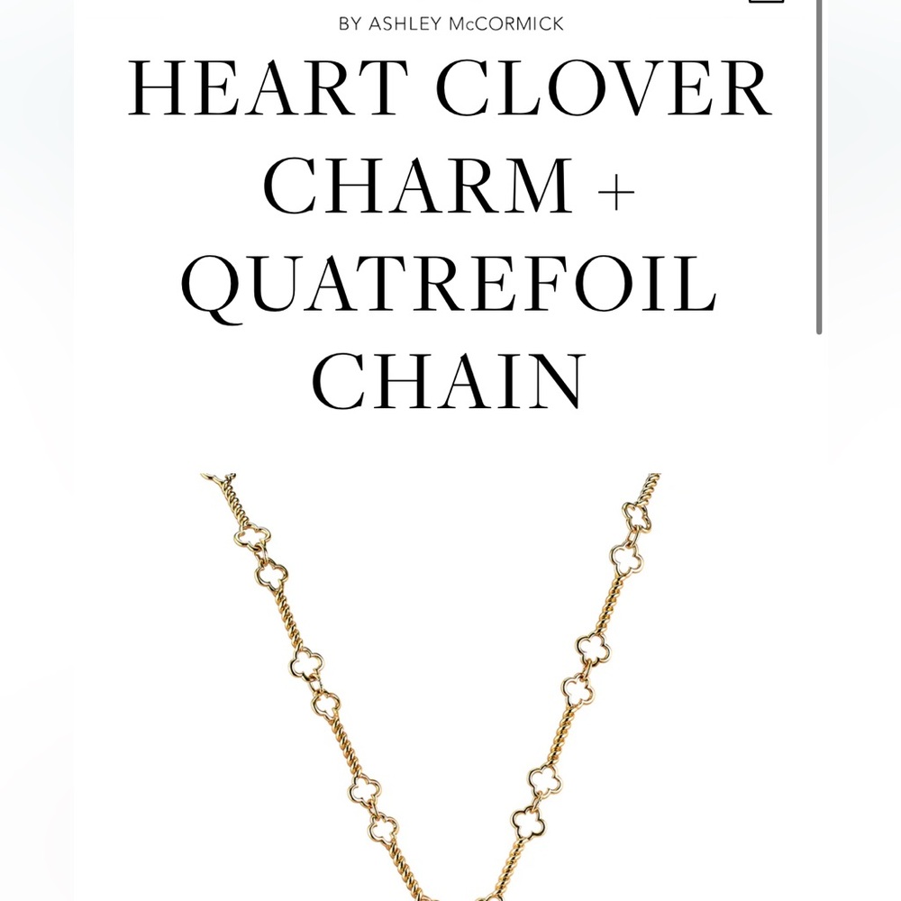 NEW ASHA Heart Clover Necklace - Picture 4 of 4